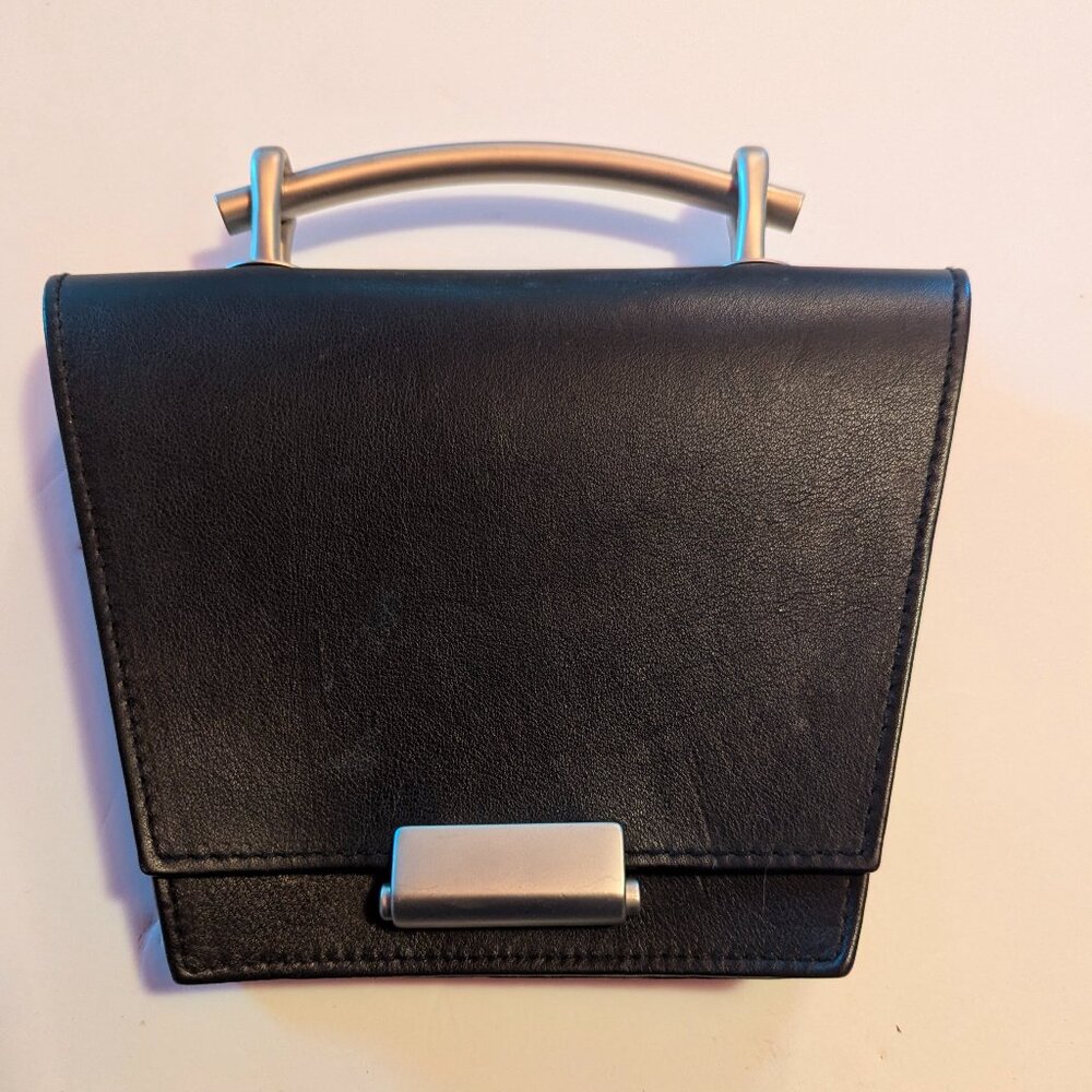 Famous Torii Black Leather Handbag